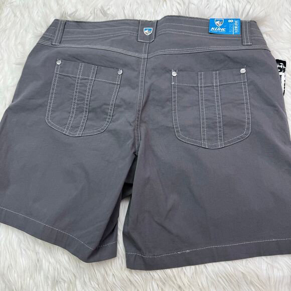 Kuhl KuhlKURVE Women's Splash 5.5" Shorts Gray Size 8 NWT Hiking Outdoor Camping - Picture 14 of 16